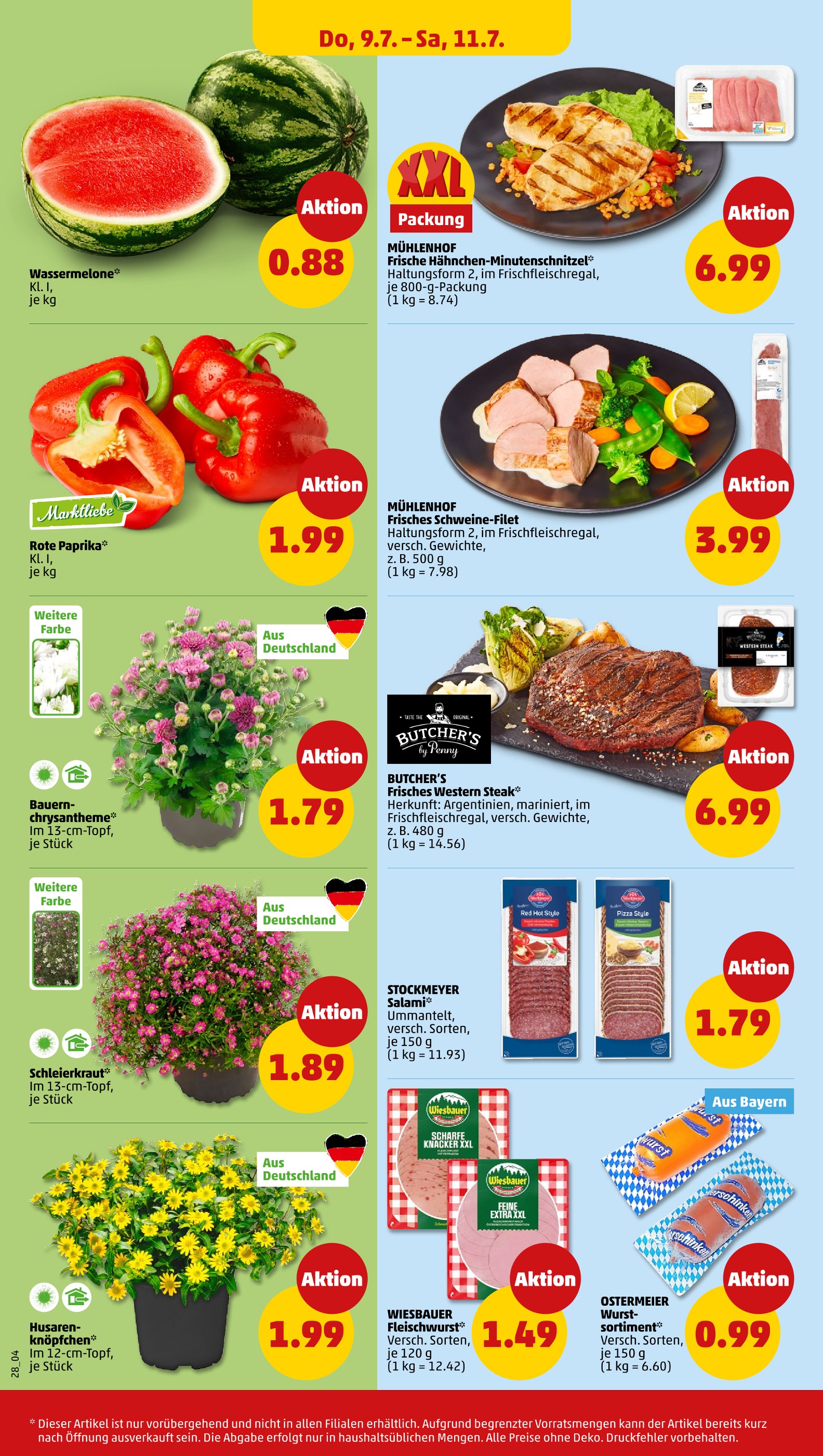 Penny Schnitzel im Prospekt